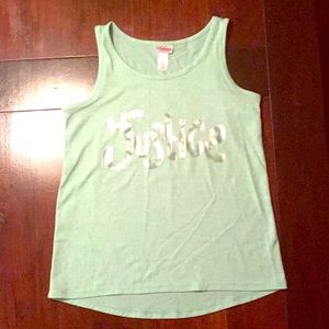 JUSTICE Mint Green Tank Top.